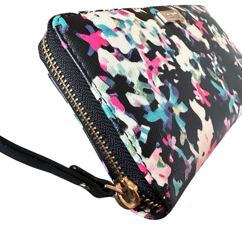 Kate Spade Black Floral Women's Wallet - Picture 3 of 7